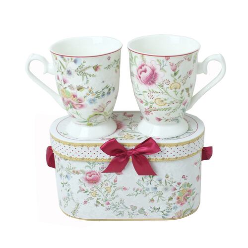 Set 2 Tazas Alta en Caja de Regalo Colección Spring Garden BRIVOGUE