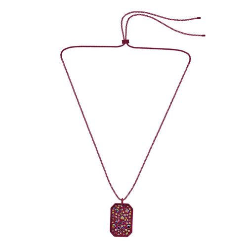 Collar de Acero Rosa tipo  colgante largo STEVE MADDEN
