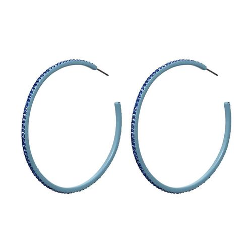 Aretes de Acero Azul tipo  arracada STEVE MADDEN