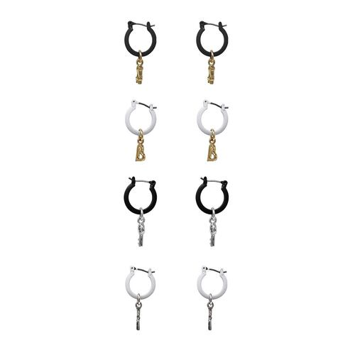Aretes de Acero Negro tipo  arracada STEVE MADDEN