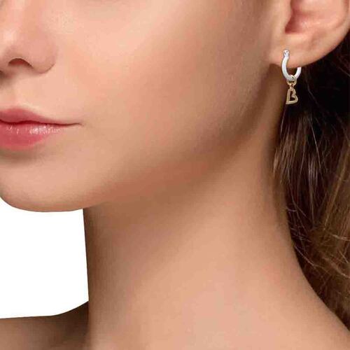 Aretes de Acero Negro tipo  arracada STEVE MADDEN