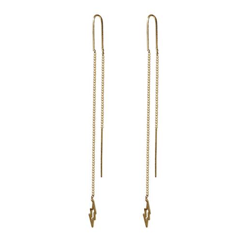 Aretes de Acero Dorado tipo  anzuelo STEVE MADDEN