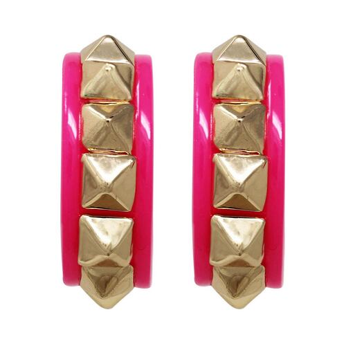Aretes de Acero Rosa tipo  arracada STEVE MADDEN