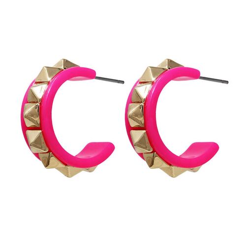 Aretes de Acero Rosa tipo  arracada STEVE MADDEN