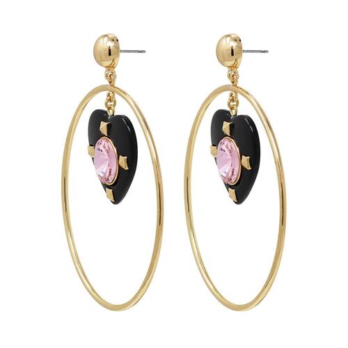Aretes de Acero Negro tipo  arracada STEVE MADDEN