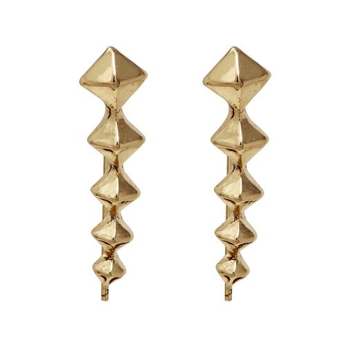 ARETES de Aleación de metales DORADO tipo anzuelo Steve Madden