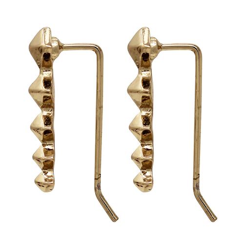 ARETES de Aleación de metales DORADO tipo anzuelo Steve Madden