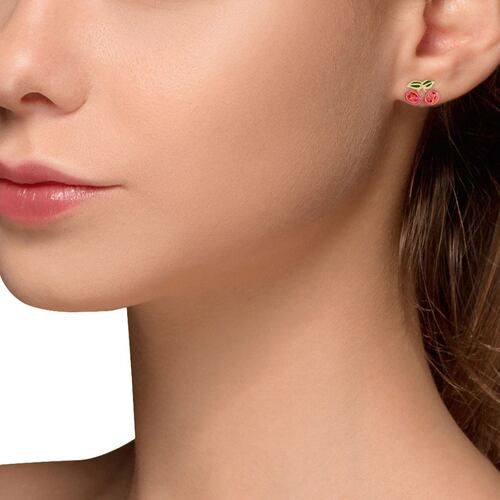 Aretes Color Oro, Marca Coach, Tipo Botón