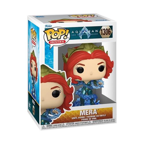 Funko Pop Movies DC Aquaman y El Reino Perdido Mera con Hydrokinesis