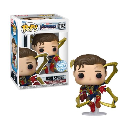 Funko Pop Marvel Avengers Endgame Iron Spider sin mascara