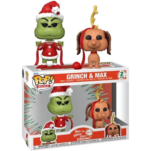 Funko Pop Books: El Grinch Grinch y Max 2 Pack