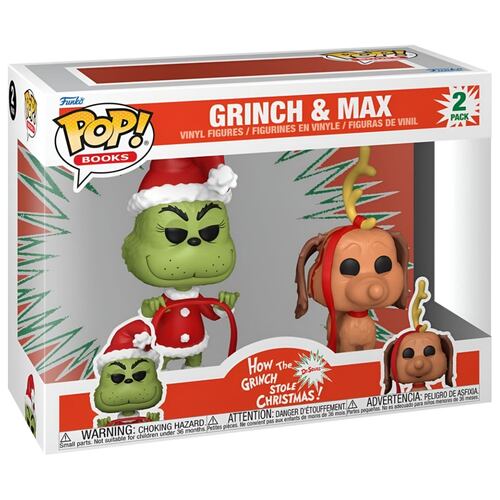 Funko Pop Books: El Grinch Grinch y Max 2 Pack