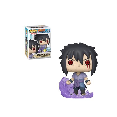 Funko Pop Animation Naruto Shippuden Sasuke Uchiha con Amaterasu Glow Exclusivo Funko Shop