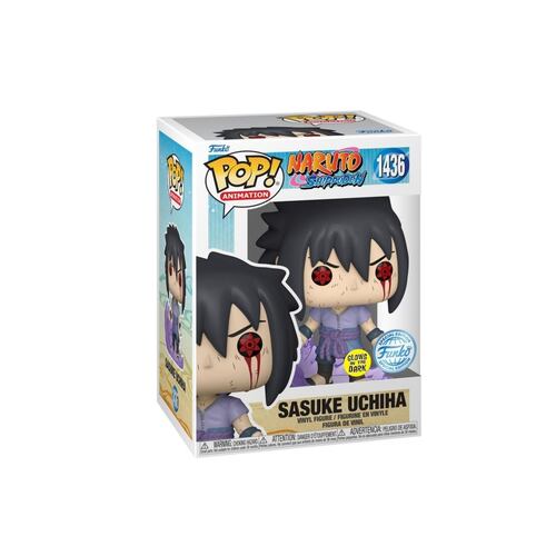 Funko Pop Animation Naruto Shippuden Sasuke Uchiha con Amaterasu Glow Exclusivo Funko Shop