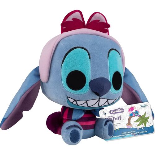 Funko Pop Plush: Disney Stitch In Costume Stitch El Gato Sonriente 7”