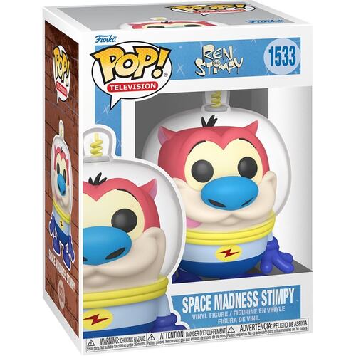 Funko Pop TV: Ren y Stimpy Stimpy Traje Espacial