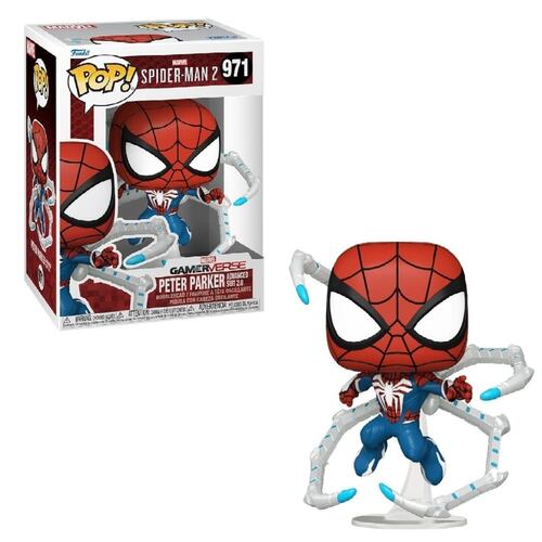 Funko Pop Games: SpiderMan 2 Peter Parker Traje Avanzado 2.0