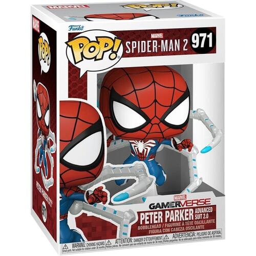 Funko Pop Games: SpiderMan 2 Peter Parker Traje Avanzado 2.0