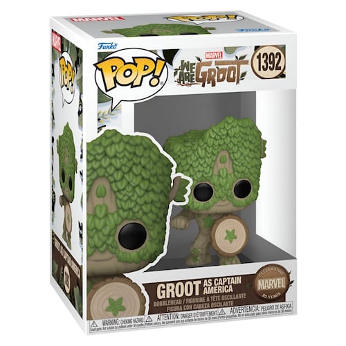 Funko Pop Marvel: Somos Groot Capitán America