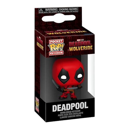 Funko Pop Keychain: Deadpool y Wolverine Deadpool con Espadas Llavero