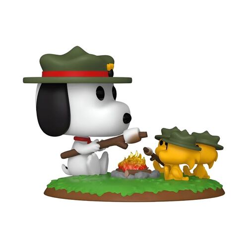 Funko Pop Deluxe: Peanuts Snoopy con Woodstock Acampando