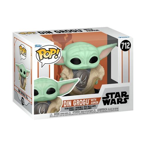 Funko Pop Star Wars: Star Wars The Mandalorian Grogu con Armadura