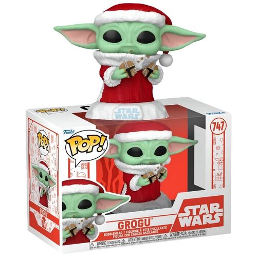 Funko Pop Star Wars: The Mandalorian Holiday 2024 Grogu Santa