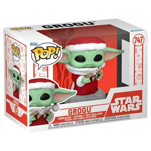 Funko Pop Star Wars: The Mandalorian Holiday 2024 Grogu Santa