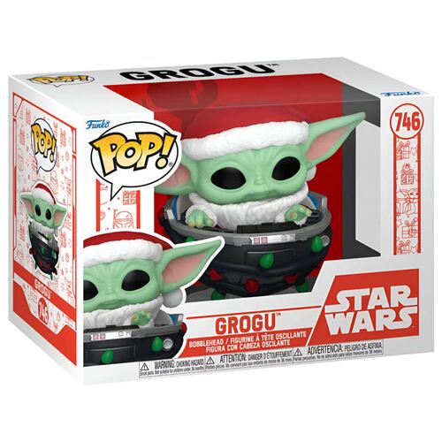 Funko Pop Star Wars: The Mandalorian Holiday 2024 Grogu en Cochecito