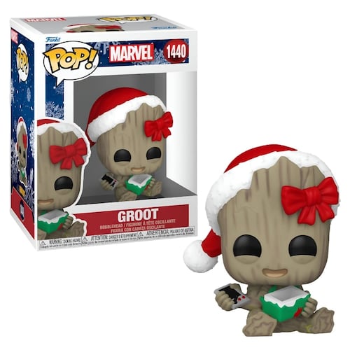Funko Pop Marvel: Holiday Groot con Regalo