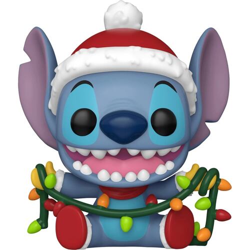 Funko Pop Disney: Lilo y Stitch Holiday Stitch con Luces