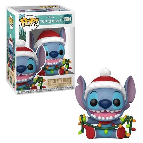 Funko Pop Disney: Lilo y Stitch Holiday Stitch con Luces