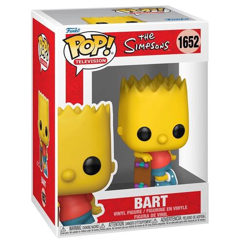 Funko Pop TV: Los Simpson Bart con Patineta