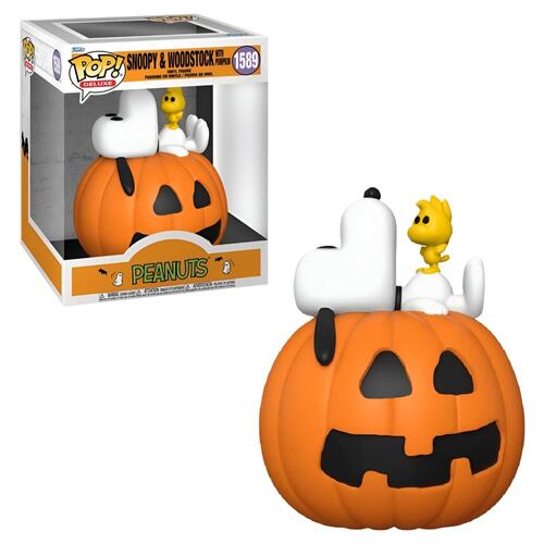 Funko Pop Deluxe: Charlie Brown La Gran Calabaza Snoopy con Woodstock