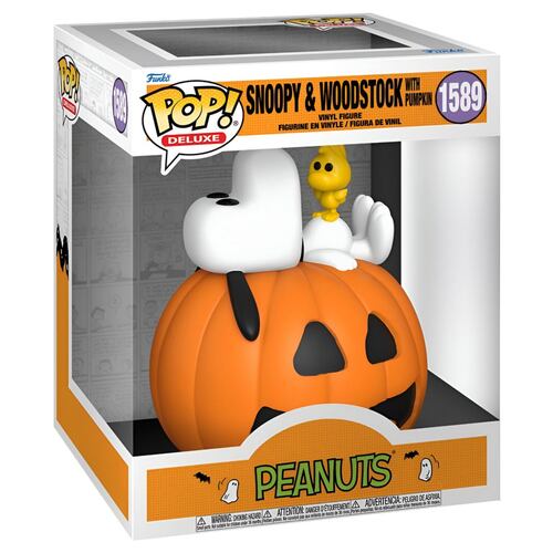 Funko Pop Deluxe: Charlie Brown La Gran Calabaza Snoopy con Woodstock