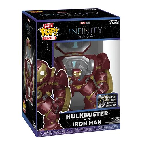 FUNKO Bitty Pop! Bitty Bots Marvel The Infinity Saga - Hulkbuster con Mini Iron Man