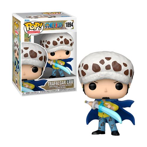 Funko Pop Animation One Piece Trafalgar Law con Blue Anesthesia