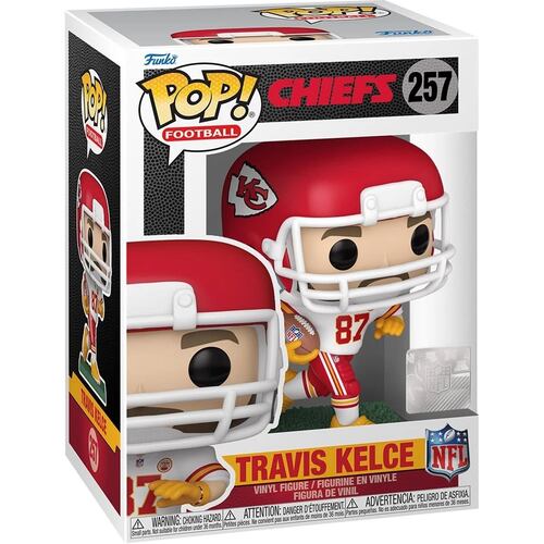 Funko Pop NFL: Chiefs Travis Kelce Uniforme Visitante