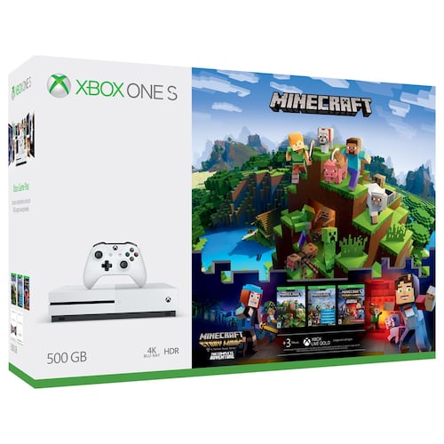 Consola Xbox One S de 500Gb + Minecraft