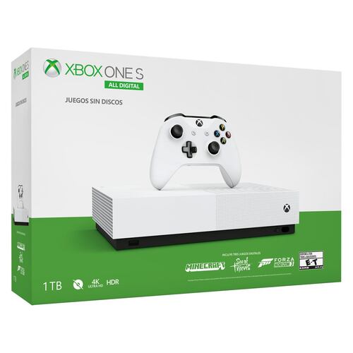 Consola Xbox One S Blanco All Digital 2