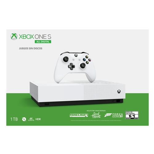 Consola Xbox One S Blanco All Digital 2