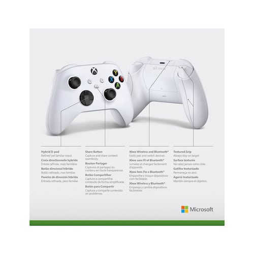 Control Xbox Series X alámbrico blanco