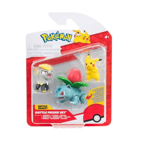 Set 3 Figuras de Acción Pokémon ¡Colecciónalos Todos!