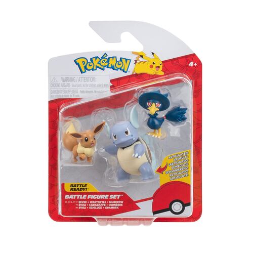 Set 3 Figuras de Acción Pokémon ¡Colecciónalos Todos!