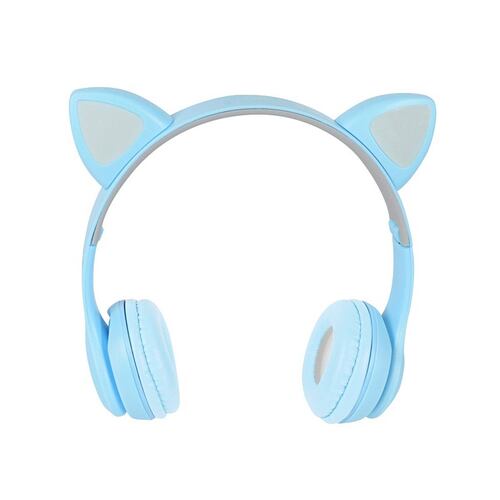 Audífonos Bluetooth Misik Gato Azul