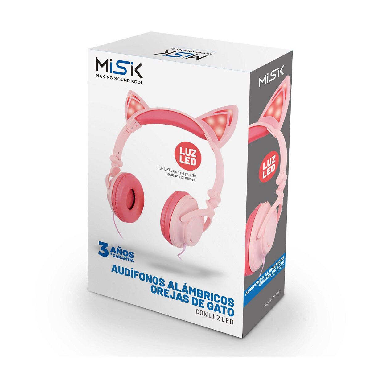 Audifonos rosados best sale con orejas