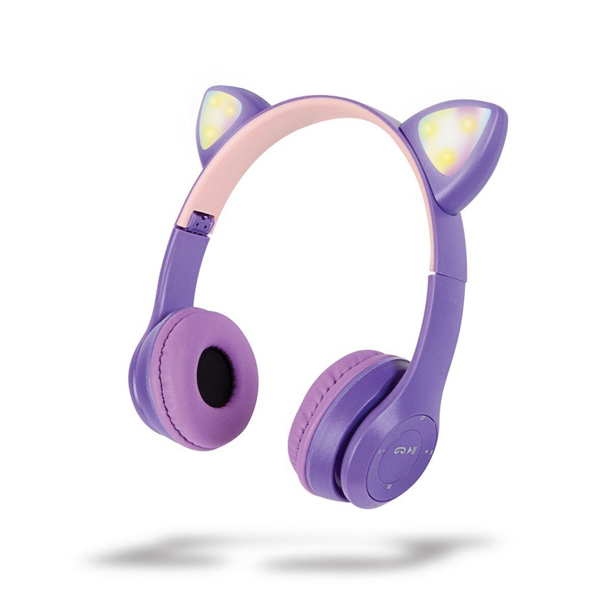 Aud fonos Bluetooth Misik Gato Morado