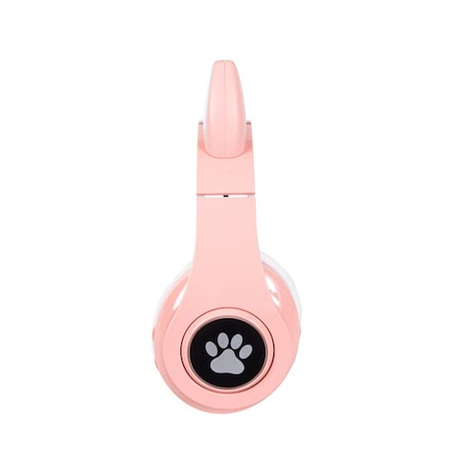 Audífonos Bluetooth Gato Grande Rosa