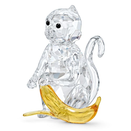 Mono con banana Swarovski