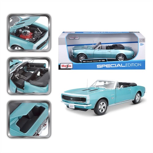 1:18 1967 Chevrolet Camaro Ss 396 Convertible